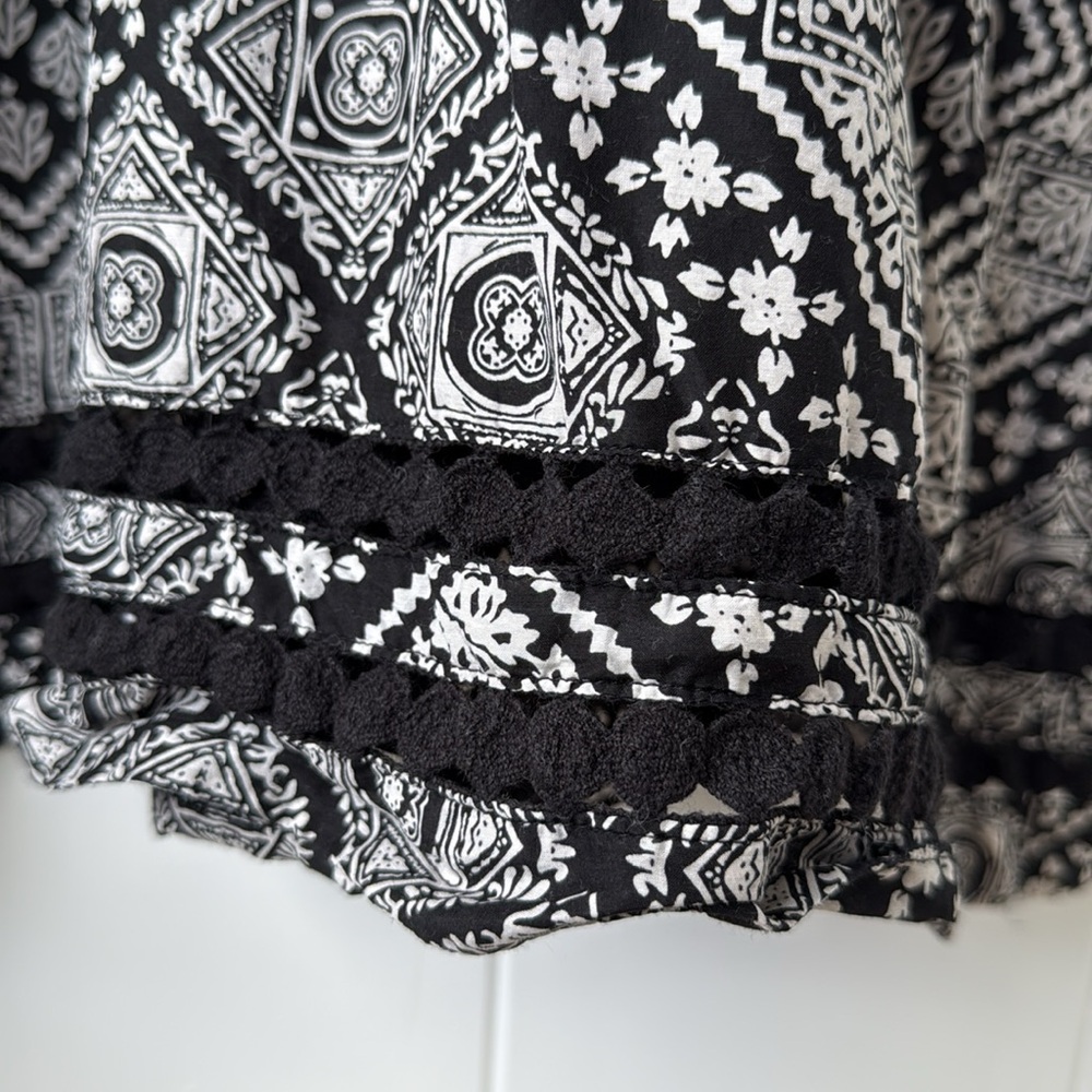 Athleta Bandana Coast to Coast Cover Up Swim Dress Black White XL - Picture 6 of 7